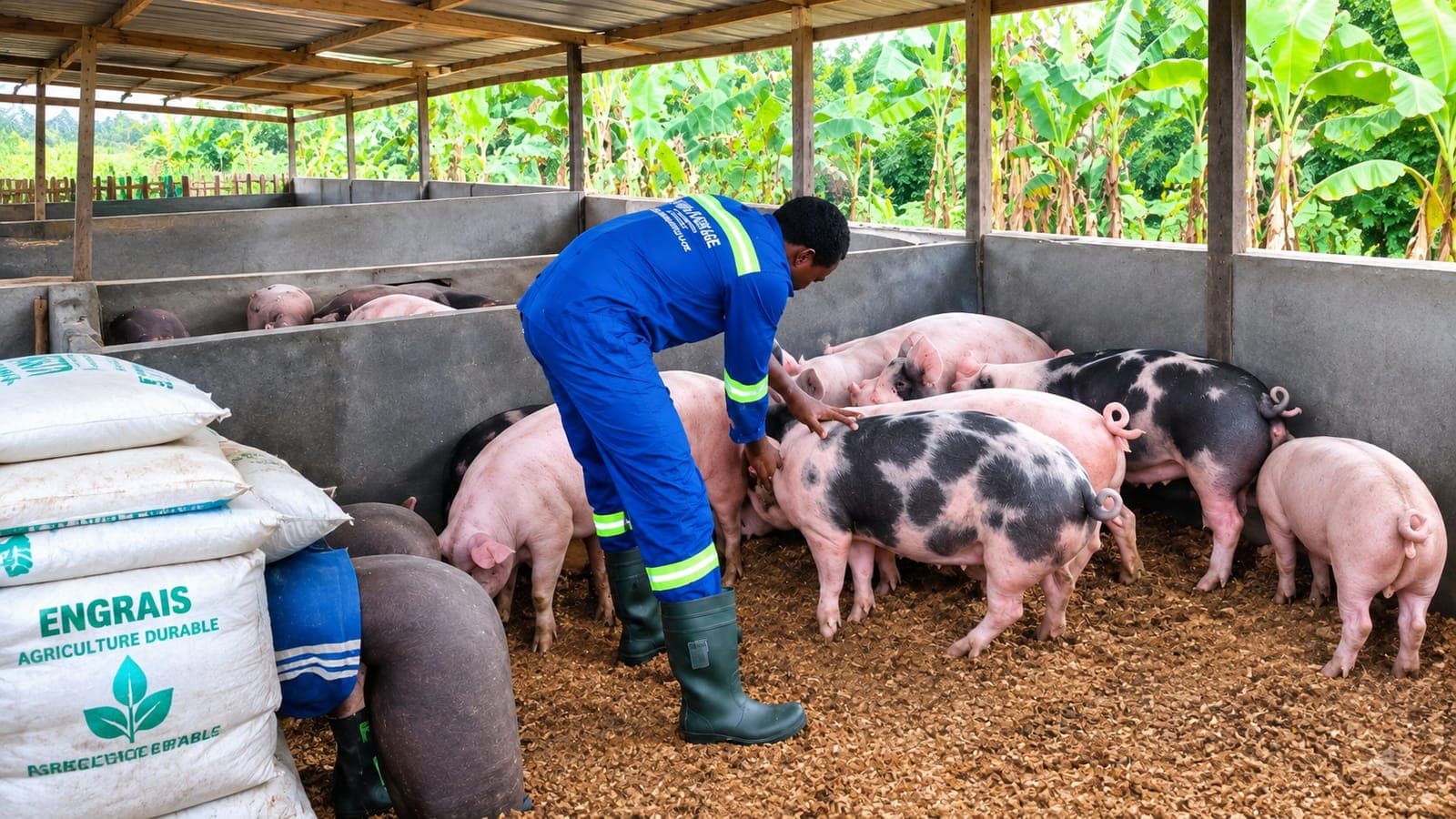Opérateur qualifié AGRO SERVICES SARL dans les loges porcines